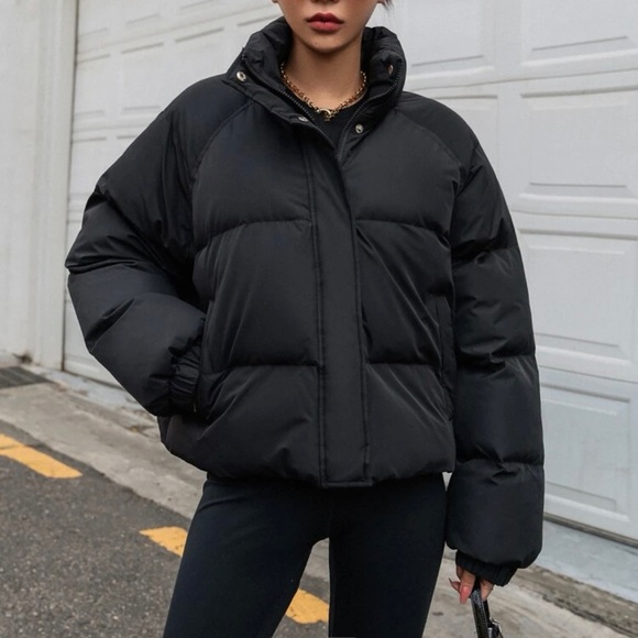 Black Puffer Jacket - Picture 5 of 11